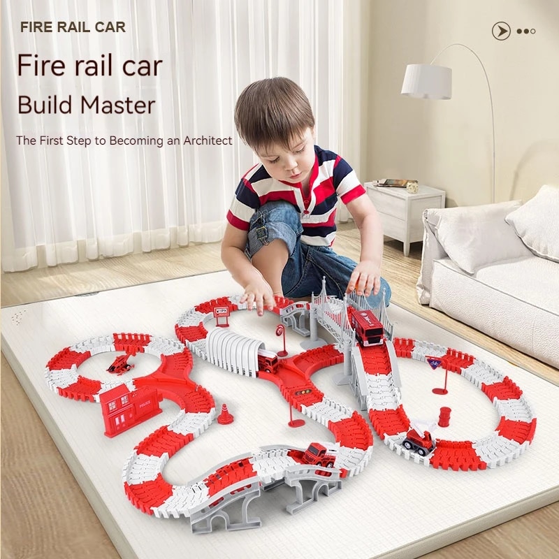 Kids Toys Supplier - İtfaiye yolu montaj araba mühendisliği Minin