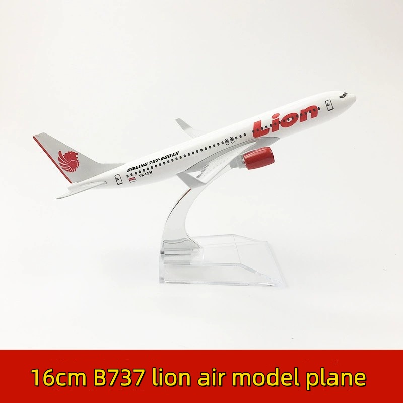 Kids Toys Supplier - 16cm b737 Lion Air Uçak modeli