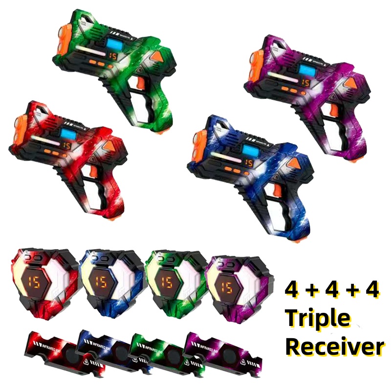 Laser Tag Set Kids - CSTAG 4x4x4 Lazer Etiket Silah Seti