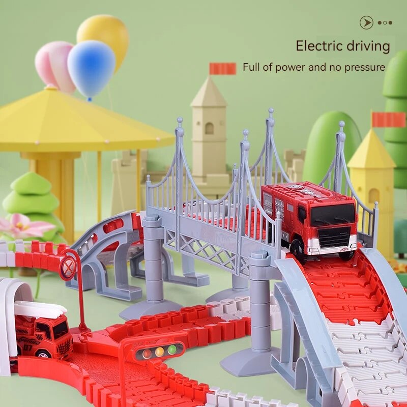 İtfaiye yolu montaj araba mühe - Kids Toys Supplier incelemesi ve fiyatı