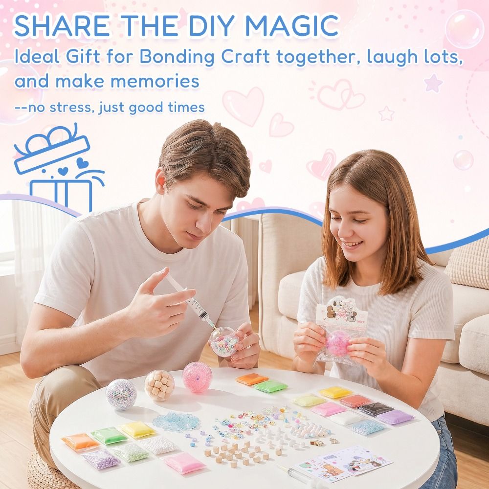 6cm Top Kaplamaları DIY Stres  - Slime Making Kit incelemesi ve fiyatı