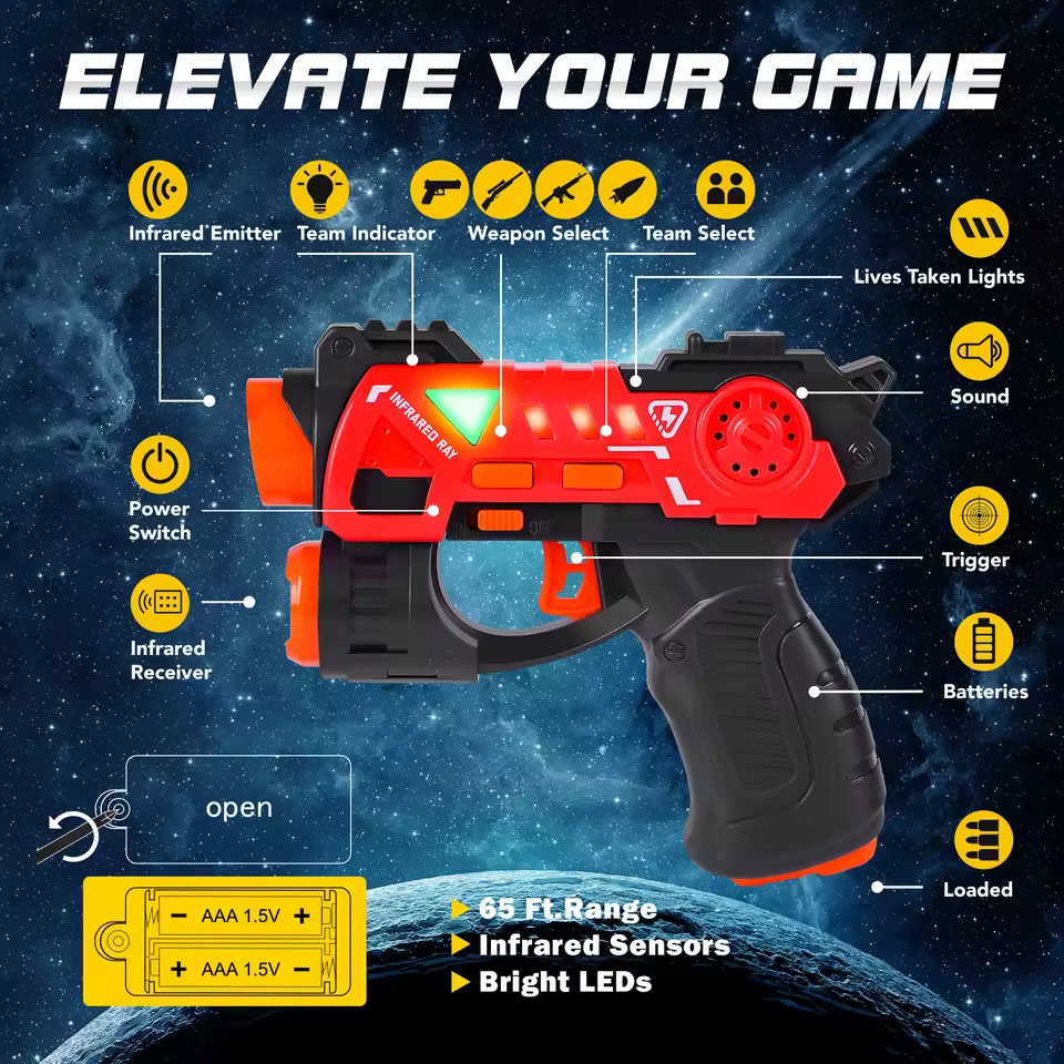 Lazer Kızılötesi Etiket Silah  - Laser Tag Set Kids incelemesi ve fiyatı